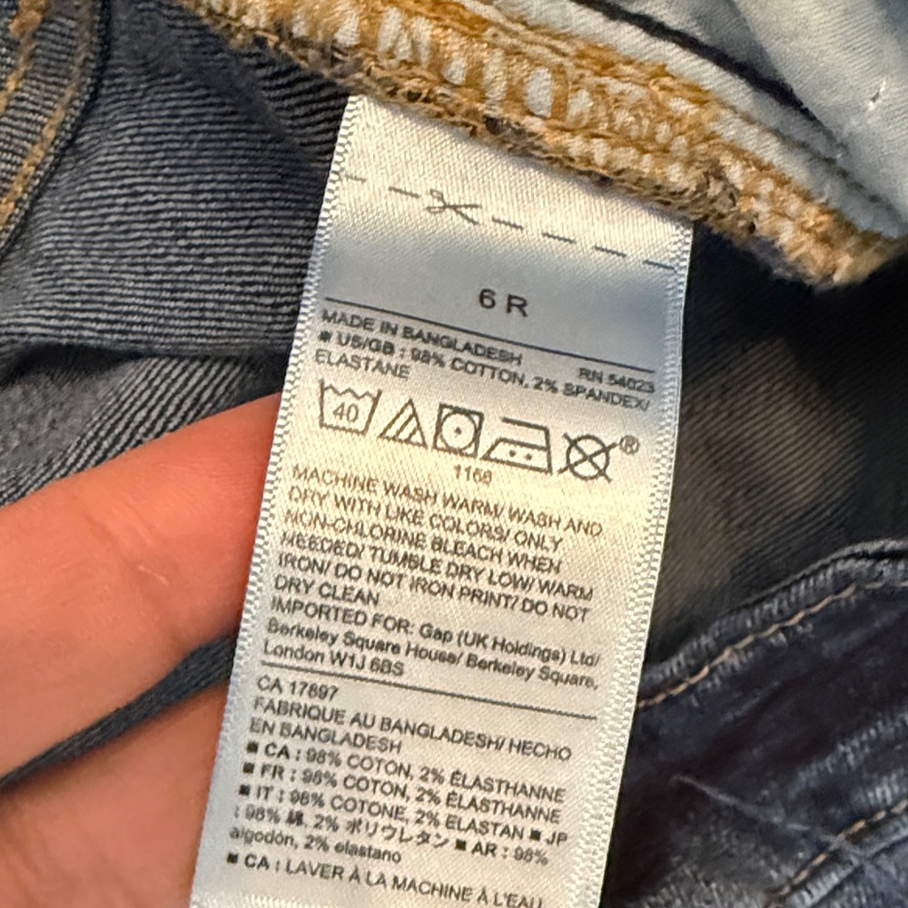 GAP Factory Dark Blue Ankle Jeans - Picture 5 of 6